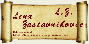 Lena Zastavniković vizit kartica